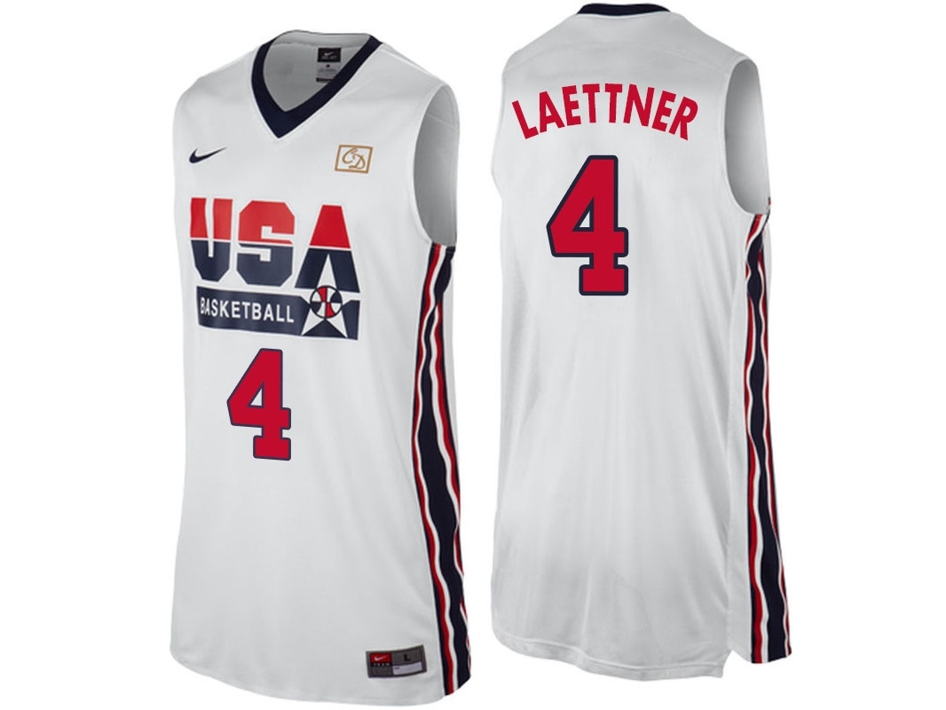 USA 1992 USA Dream Team White Jersey