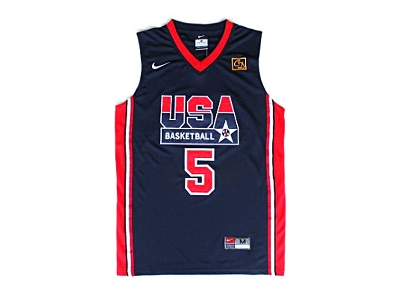 USA 1992 USA Dream Team Blue Jersey