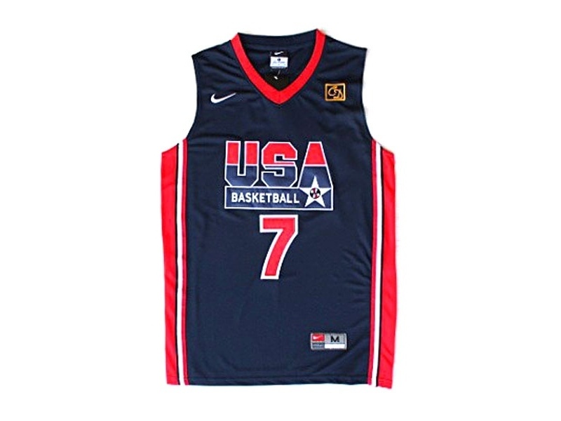 USA 1992 USA Dream Team Blue Jersey