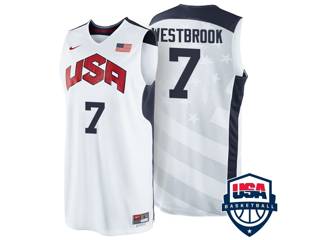 USA London 2012 Olympics USA Team White Jersey