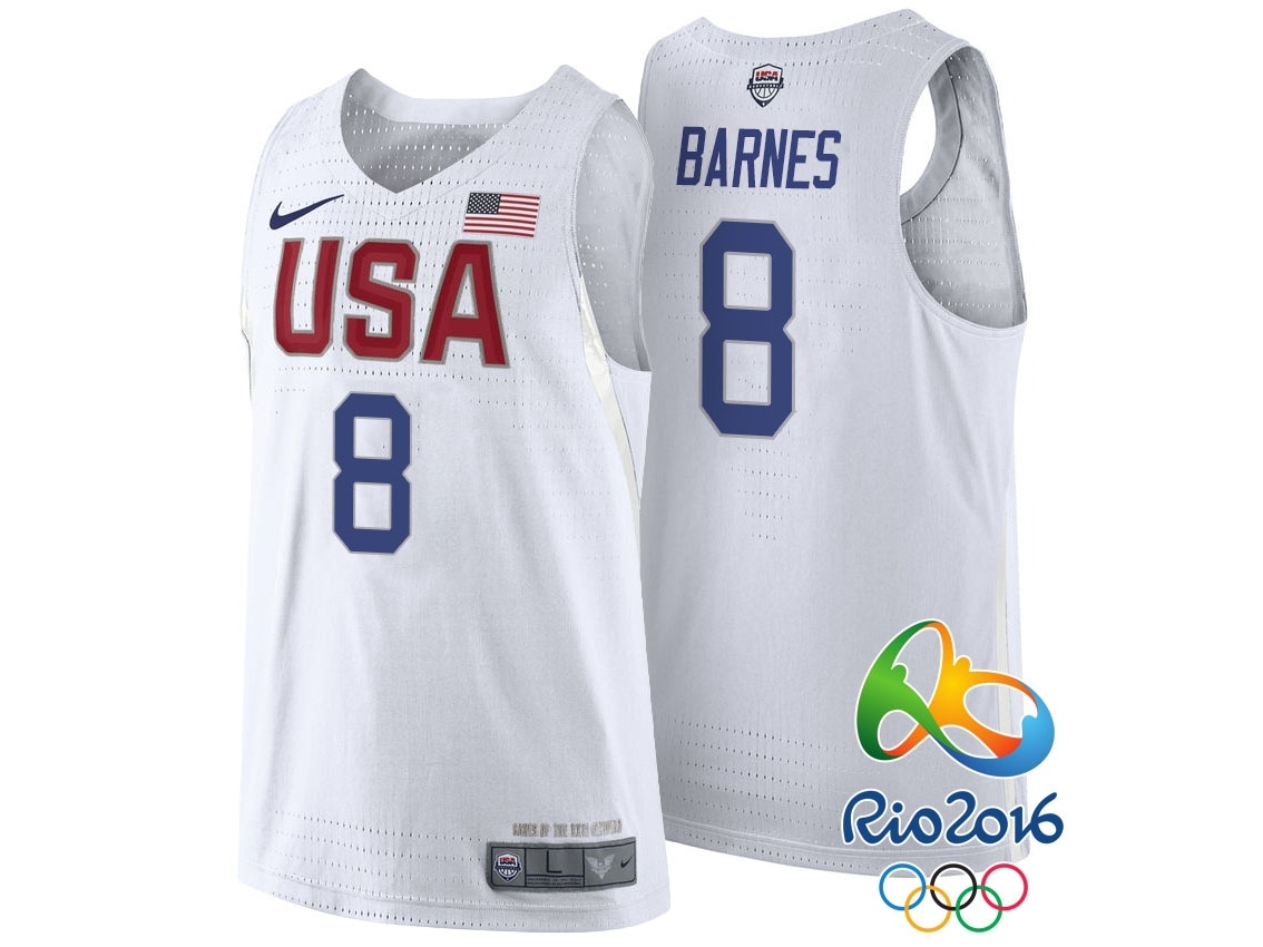 USA Rio 2016 Olympics USA Team White Jersey