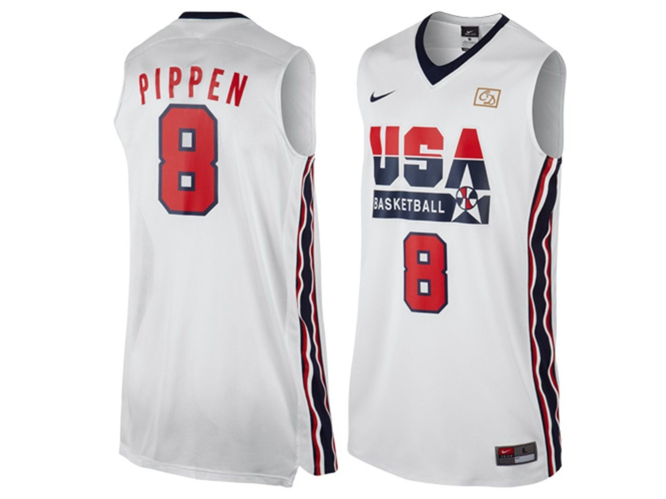 USA 1992 USA Dream Team White Jersey