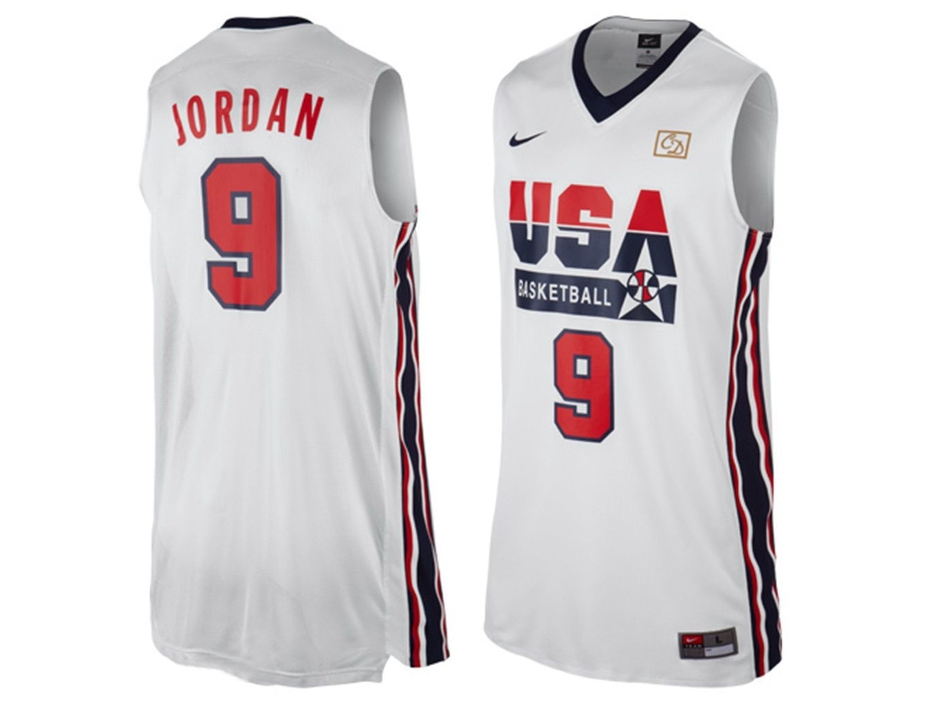 USA 1992 USA Dream Team White Jersey