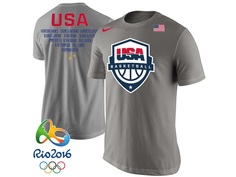 USA Rio 2016 Olympics USA Team Gray T-Shirt