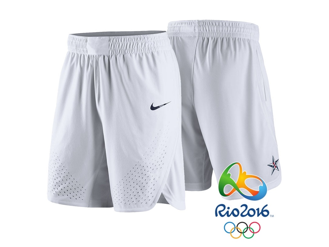 USA Rio 2016 Olympics USA Team White Shorts