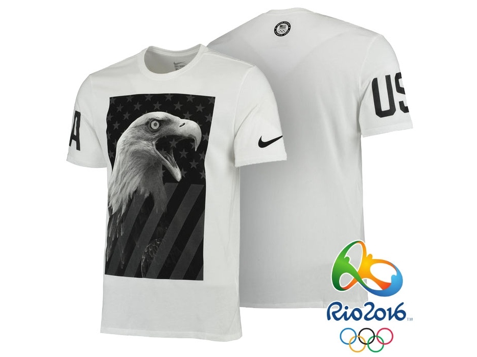 USA Rio 2016 Olympics USA Team Eagle White T-Shirt