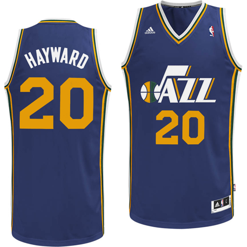 Men's  NBA Utah Jazz #20 Gordon Hayward Revolution 30 Road Jersey