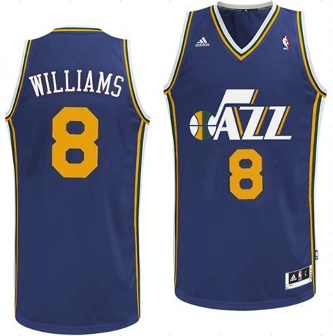 Men's  NBA Utah Jazz #8 Deron Williams Green Jersey