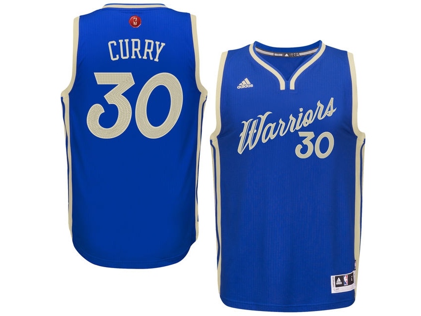 Warriors 2015 Christmas Day Blue Jersey