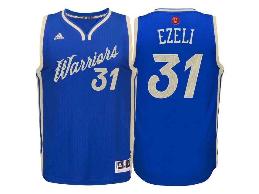 Warriors 2015 Christmas Day Blue Jersey