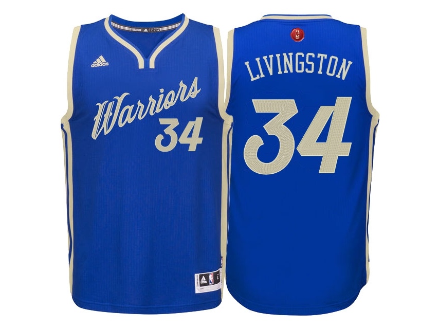 Warriors 2015 Christmas Day Blue Jersey