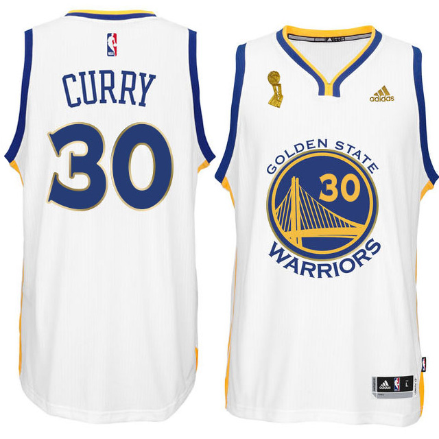 Men's  warriors #30 stephen curry opening game white champion jersey