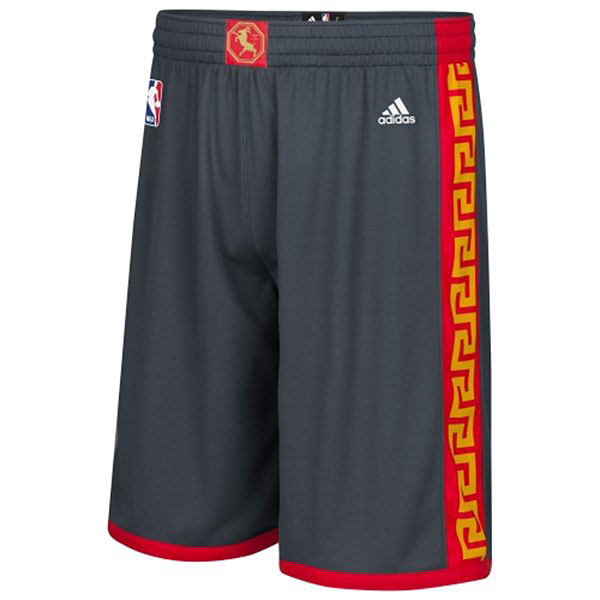 Men's  Warriors 2015 Chinese New Year Swingman Gray Shorts