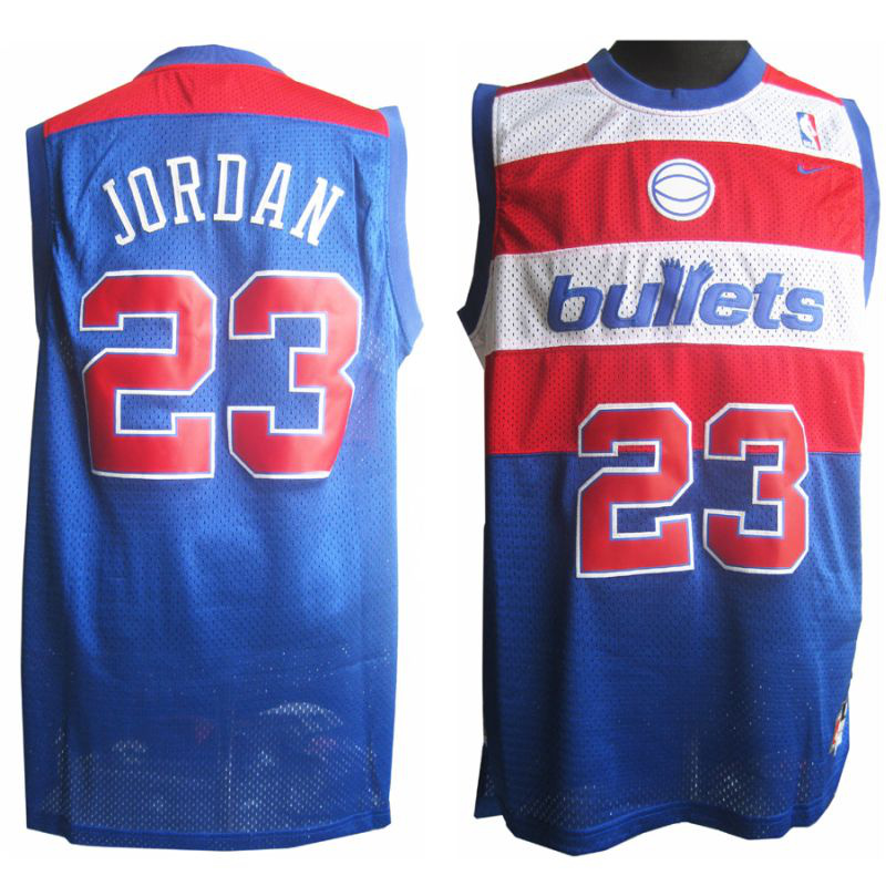 Men's  NBA Washington Bullets Michael Jordan Jersey