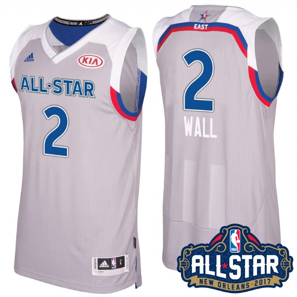 Men's  Washington Wizards John Wall 2017 All Star Gray Jersey