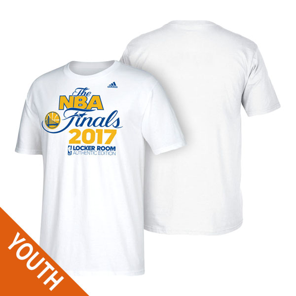 Youth  Golden State Warriors 2017 NBA the Finals White T-shirt