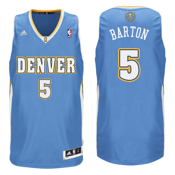 Men's  Will Barton Denver Nuggets Adidas Swingman Road Blue Jersey