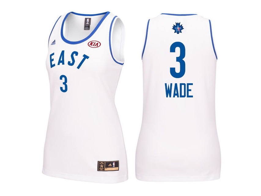 Dwyane Wade 2016 All-Star White Jersey