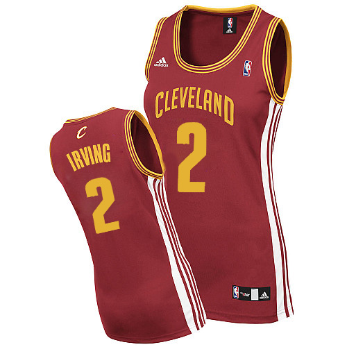 Cleveland Cavaliers #2 Kyrie Irving Wine Red Woman Jersey