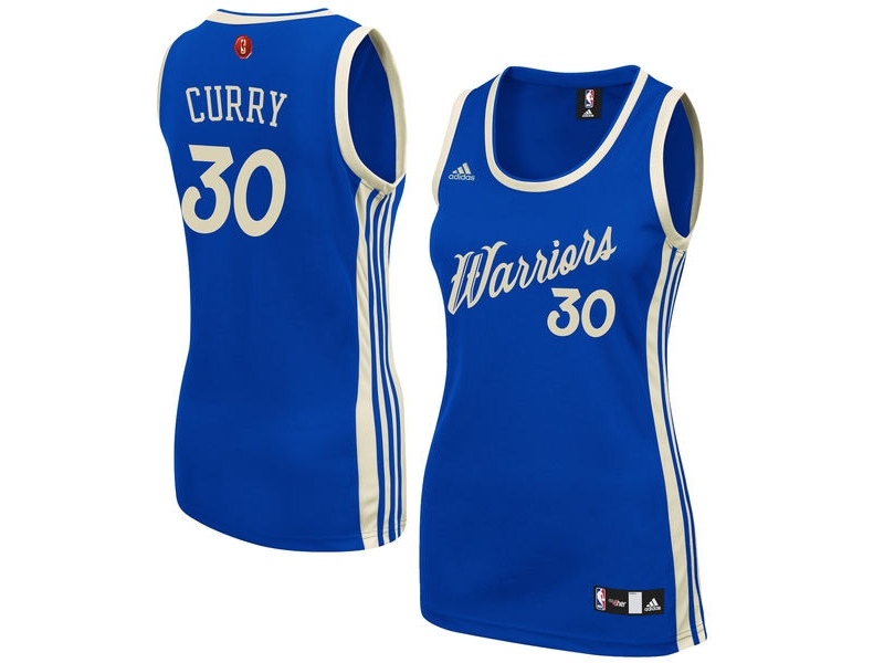 Women's Warriors 2015 Christmas Day Swingman Blue Jersey