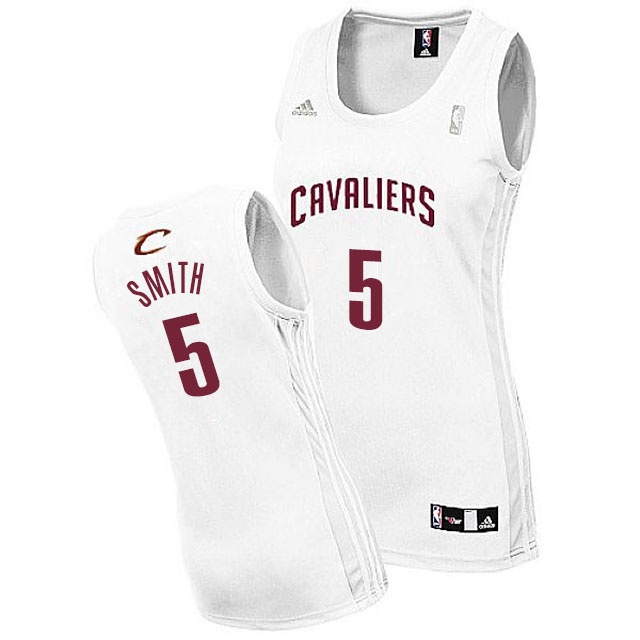 Cavaliers #5 J.R. Smith Women Jersey White