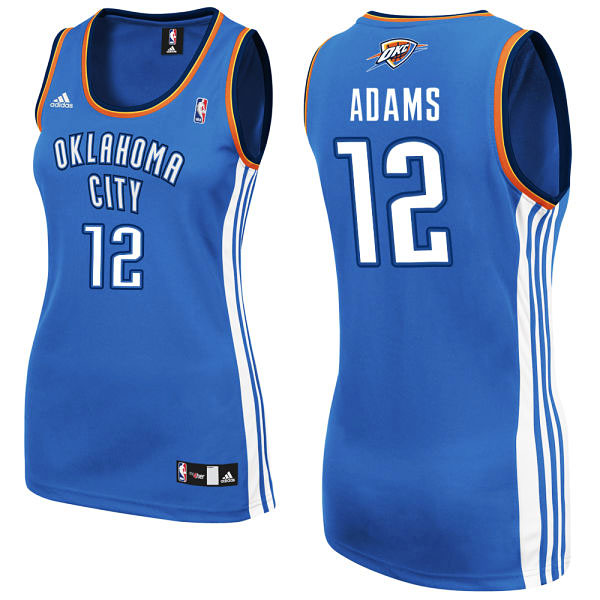 Steven Adams Oklahoma City #12 Blue Women's Jersey