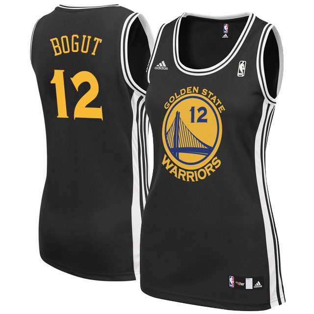 Golden State Warriors #12 Andrew Bogut Women Jersey Black