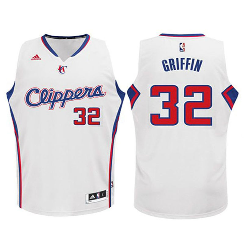 Youth Los Angeles Clippers# 32 Blake Griffin White Jersey