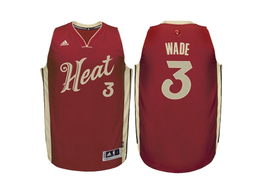 Youth Heat 2015 Christmas Day Swingman Red Jersey