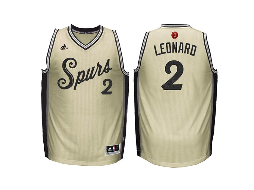 Youth Spurs 2015 Christmas Day Swingman Cream Jersey