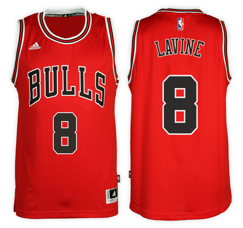 Men's Zach LaVine NBA Swingman Road Red Jersey