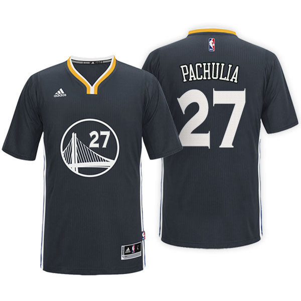 Men's  Zaza Pachulia Golden State Warriors Black Jersey