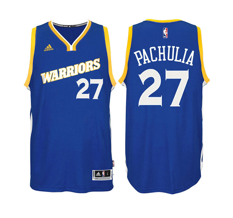 Men's Zaza Pachulia Stretch Crossover Road Swingman Royal Jersey