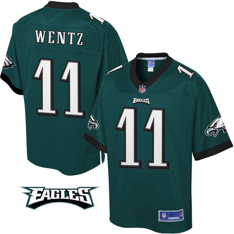 Philadelphia Eagles #11 Carson Wentz Green Jersey