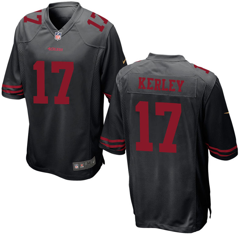 San Francisco 49ers #17 Jeremy Kerley Black Game Jersey