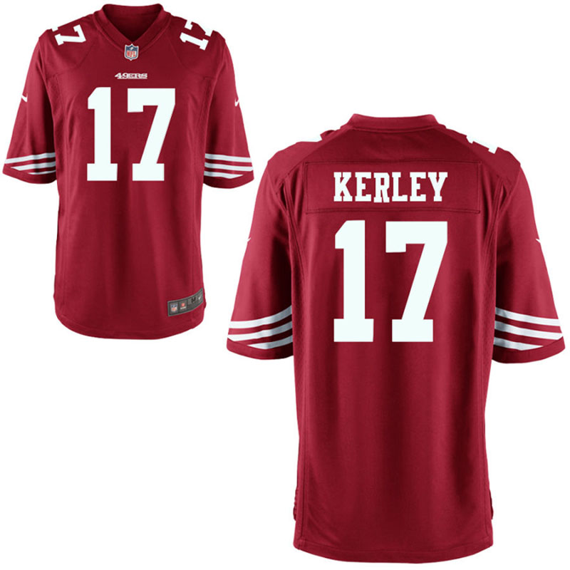 San Francisco 49ers #17 Jeremy Kerley Scarlet Game Jersey