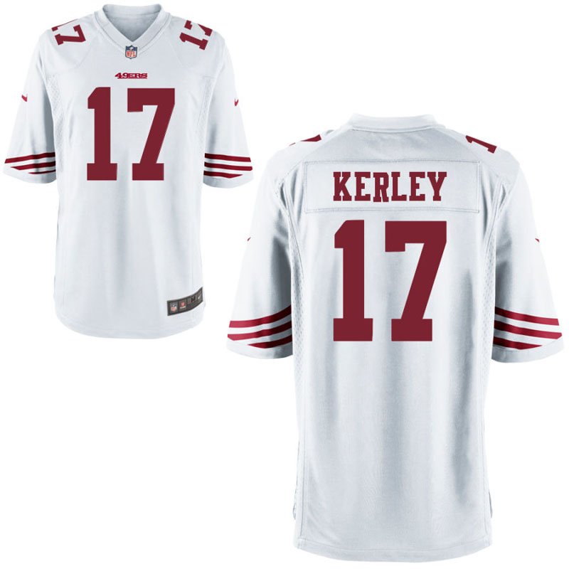 San Francisco 49ers #17 Jeremy Kerley White Game Jersey