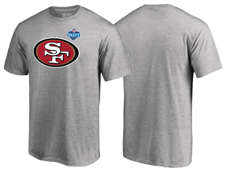 San Francisco 49ers Heather Gray 2017 NFL Draft Athletic Heather T-Shirt