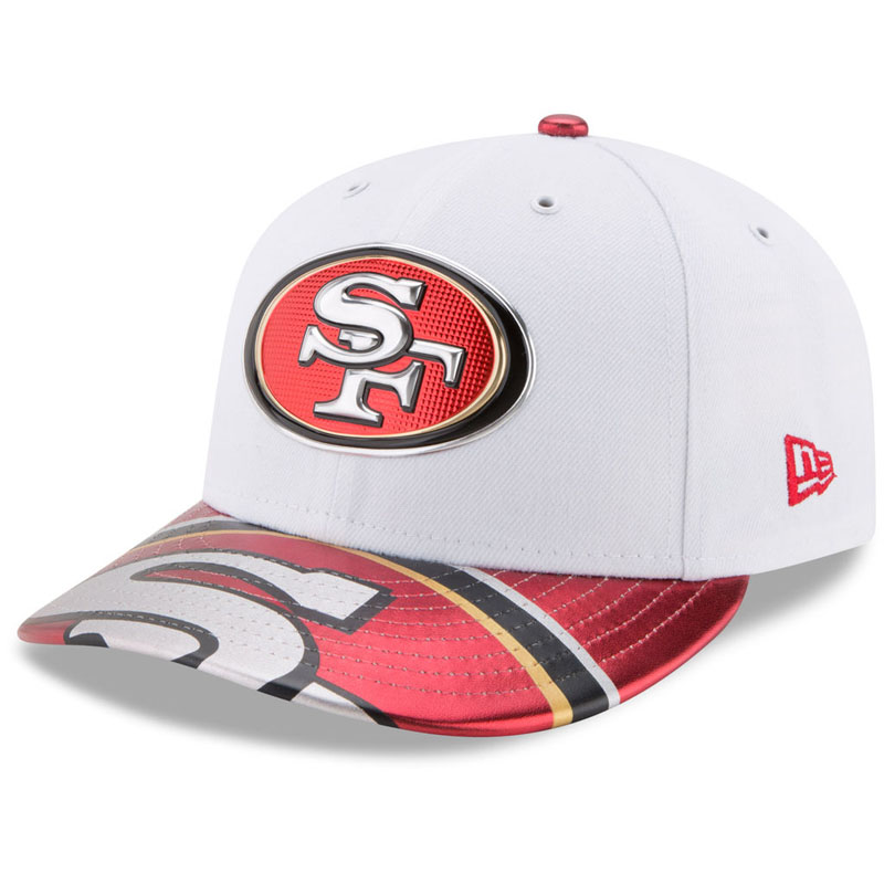 San Francisco 49ers White 2017 NFL Draft Official On Stage Low Profile 59FIFTY Fitted Hat