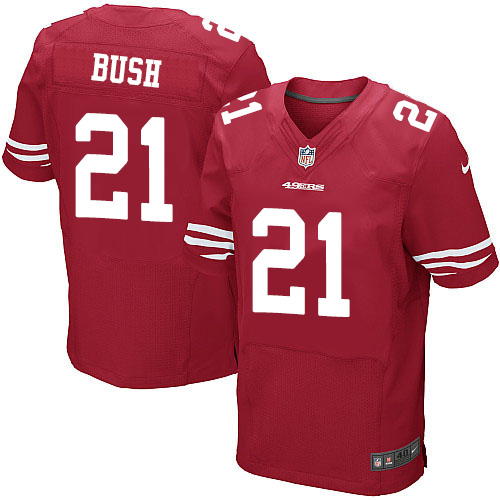 NFL San Francisco 49ers #21 Reggie Bush Elite Red Jersey