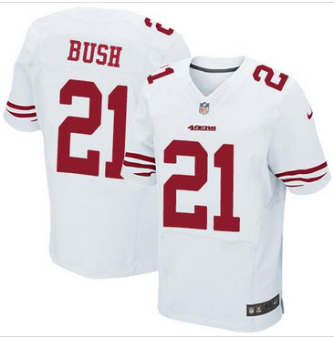 NFL San Francisco 49ers #21 Reggie Bush Elite White Jersey