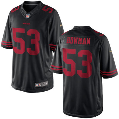 Men's San Francisco 49ers #53 NaVorro Bowman Black Game Jersey