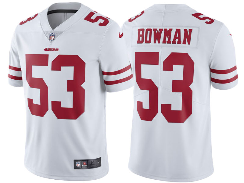 2017 San Francisco 49ers #53 NaVorro Bowman White Vapor Untouchable Limited Jersey