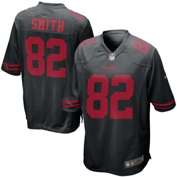 NFL San Francisco 49ers #82 Torrey Smith Limited Black Jersey