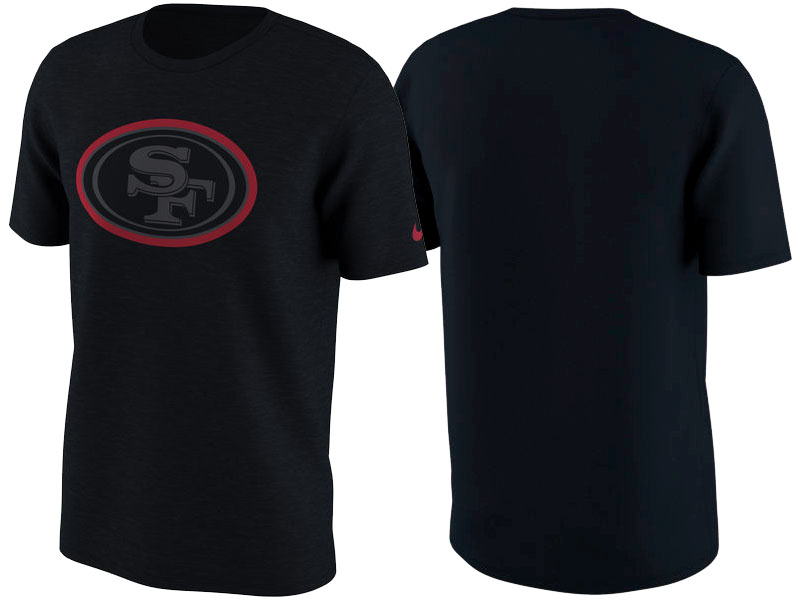 San Francisco 49ers Black Color Rush Travel T-Shirt