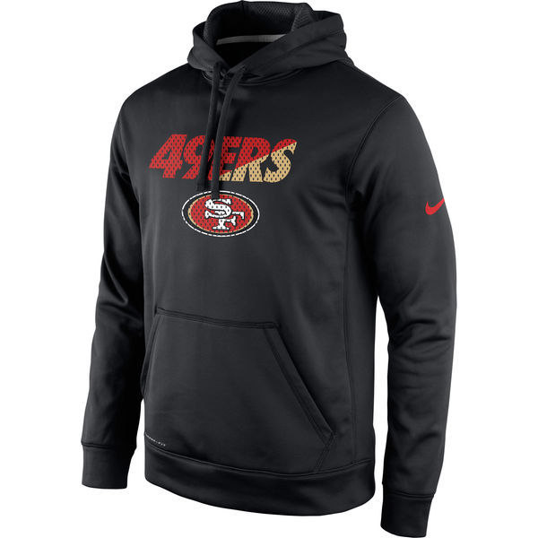 San Francsico 49ers Black Kick Off Staff Performance Pullover Hoodie