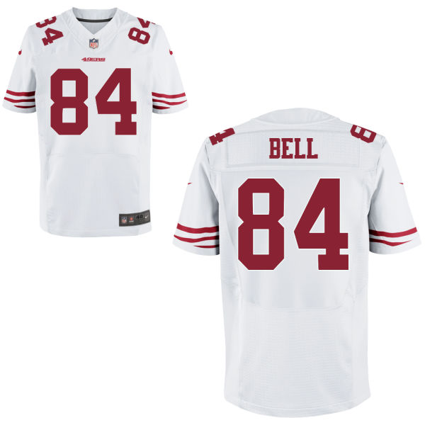 NFL San Francisco 49ers #84 Blake Bell Elite White Jersey