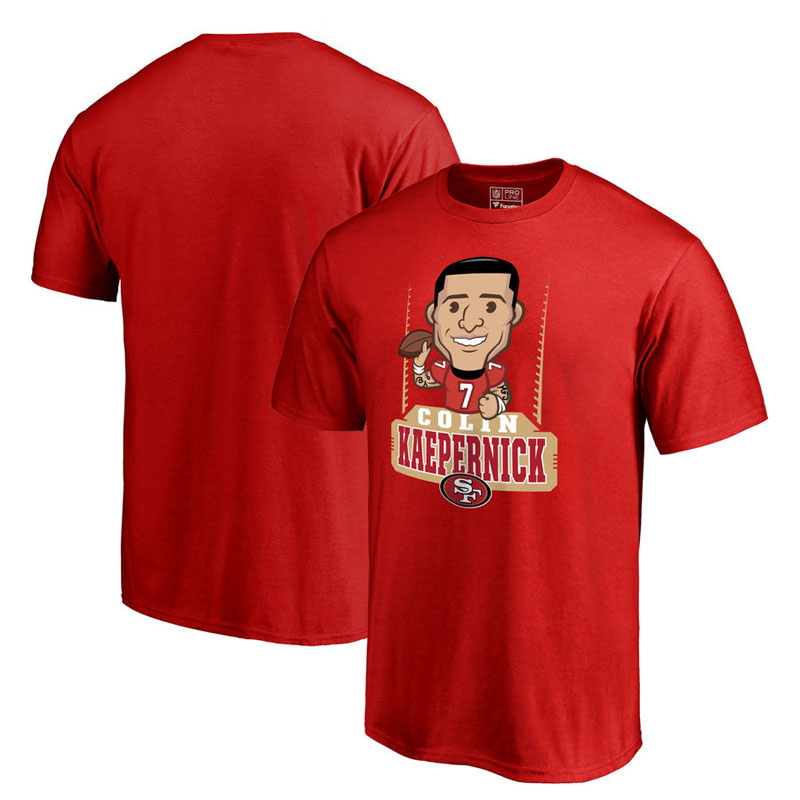 San Francisco 49ers Colin Kaepernick Red Pro Line Emoji Player T-Shirt