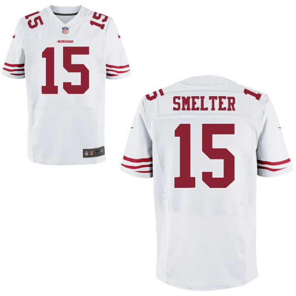 NFL San Francisco 49ers #15 DeAndre Smelter Elite White Jersey