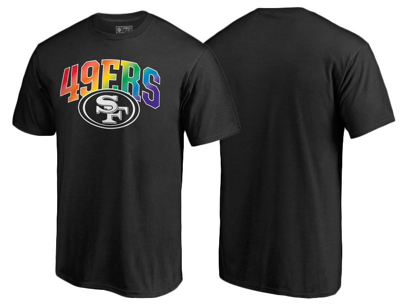 San Francisco 49ers Black Pro Line by Fanatics Branded Pride T-Shirt